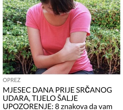 MJESEC DANA PRIJE SRČANOG UDARA, TIJELO ŠALJE UPOZORENJE  8 znakova da vam prijeti INFARKT