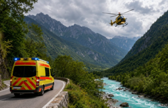 Drama na planini: otrok poškodovan ob stiku z domačo živaljo, odpeljal ga je helikopter