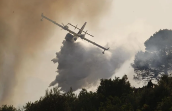 Na Braču izbruhnil požar, na delu 40 gasilcev (FOTO in VIDEO)