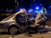 BREZ IZPITA: Mazda v Zagrebu prepolovljena na dvoje – trije mrtvi, med njimi voznica