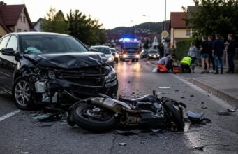 Ob hudi nesreči motorista v Logatcu gasilce pričakal prizor, ki jih je ganil: očividci so že oživljali ponesrečenca