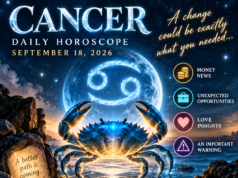 Cancer Horoscope for September 18, 2026: One Unexpected Development Could Change Your Plans Today