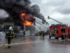 Na Verdu velik požar v industrijski coni (FOTO)