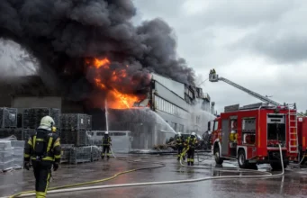 Na Verdu velik požar v industrijski coni (FOTO)