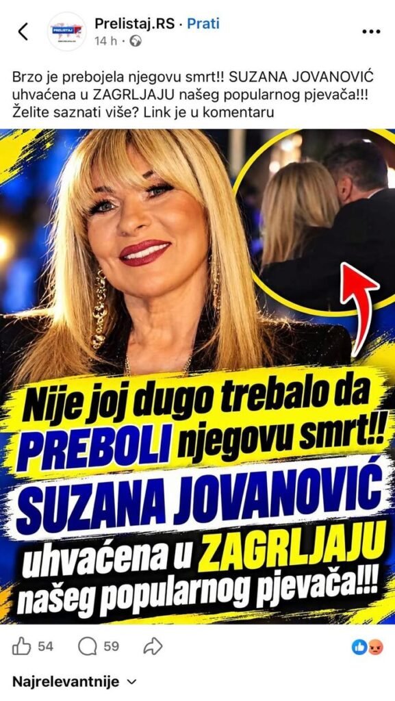 Brzo je prebolela Sašinu smrt, već je uhvaćena u zagrljaju poznatog pevača. Šokirat ćete se kada vidite ko je on!