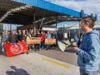 BURNO DOGAJANJE PRED LUKO KOPER! DELAVCI JAVNO SPOROČILI, DA NOČEJO OROŽJA V PRISTANIŠČU – POGLEJTE, ZAKAJ SO DANES STOPILI PRED VHOD! (FOTO)