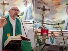 VIDEO: Groza med sobotno mašo – Pred očmi vernikov je križ ubil duhovnika – Posnetek pretresa
